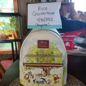 Through the hundred acre woods Winnie the pooh loungefly mini backpack